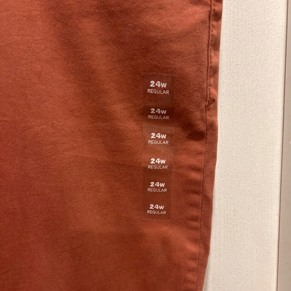 Maurices Womens 24W Regular High Rise Jegging Ultimate Stretch‎ Rust Orange New